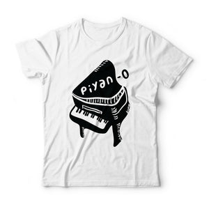 Piyano - Serigrafi Baskılı Tişört